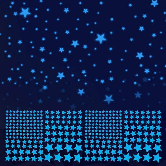 421 Pcs Glow Stars Ceiling Stars, Glow in Dark Space Planet Starry Sky Shining Decoration Perfect Universe Wall Decals for Boys Girls Kid Bedroom Living Room Decor Nursery Christmas Gifts