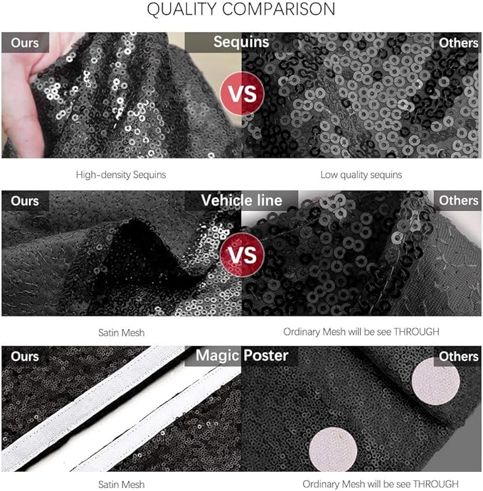 Glitter Black Tree Skirt 24 Inches Sequin Fabric Xmas Small Tree Skirt Tabletop Tree Christmas Halloween Party Ornaments