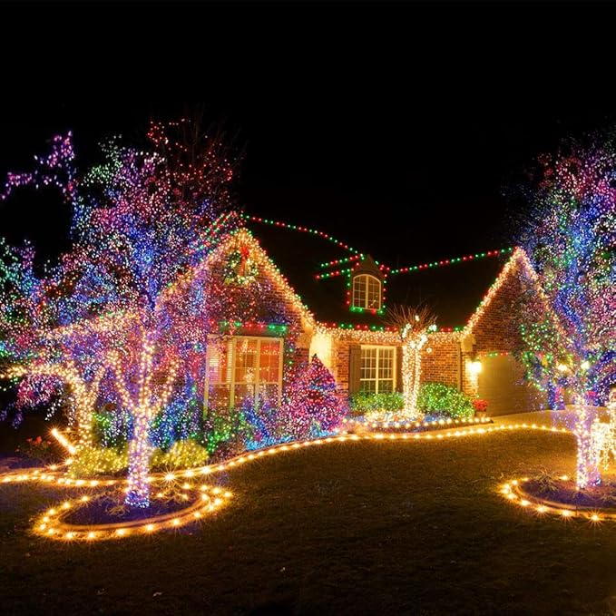 Homeleo Solar Icicle Lights, Outdoor Warm White LED Icicle Lights for Outside Christmas Decorations, Holiday Xmas House Porch Girls Bedroom Decor (14.5Ft/30 Drops/160 LED)
