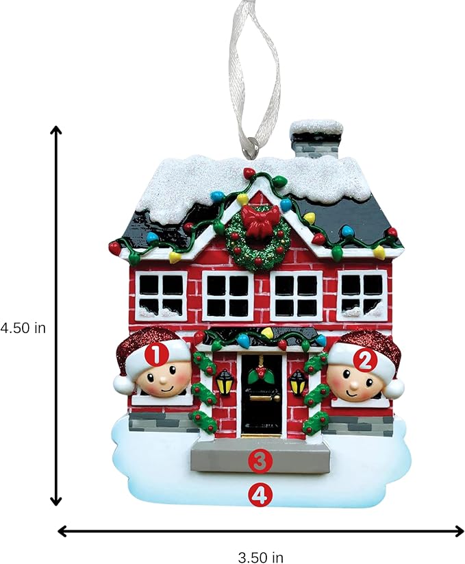 2025 Family Christmas Ornament – Personalized Ornament for Families – Custom Family Ornament – Holiday Tree Decoration Keepsake Gift (Family of 2)