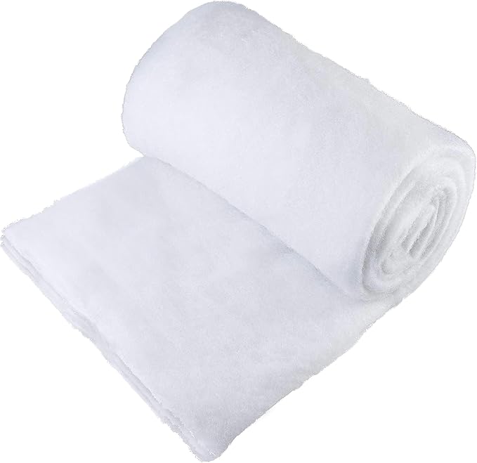 Fake Snow Blanket Roll for Christmas Village Displays, Christmas Tree Deocration, Snow Party Table Runner - Thick Fluffy Faux Snow Backdrop Winter Wonderland Artificial Snow Blanket Cover (2.6x7.8 ft)