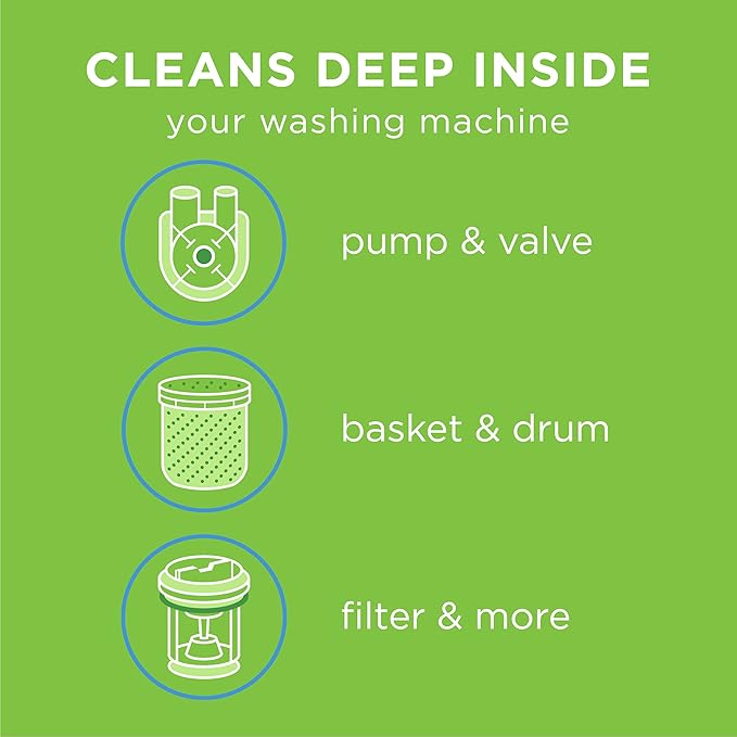 Affresh Washing Machine Cleaner, Cleans Front Load and Top Load Washers, Including HE, 5 Tablets
