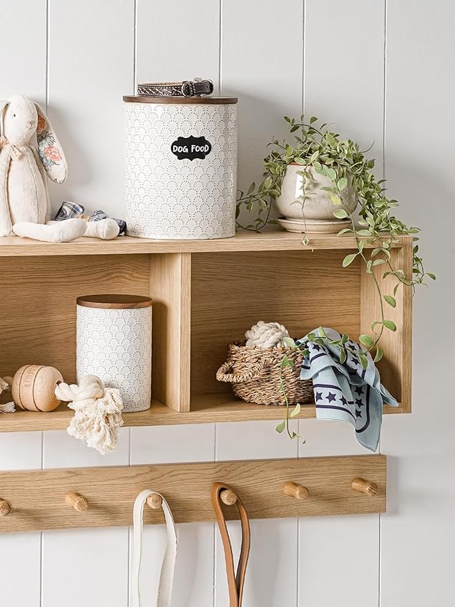 LE TAUCI Food Storage Containers with Airtight Lids, 78/25 oz Ceramic Sugar Canisters Sets, Embossed Large Jars for Pasta, Oats, Coffee Bean, Cookies, Rice, Grains, Tea - Set of 2, Fireworks