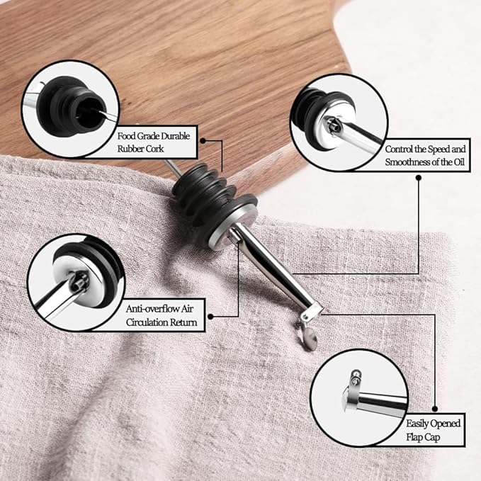 Sweejar Ceramic Olive Oil Dispenser Bottle 20 Oz Relief Opaque Oil Cruet Protects To Reduce Oxidation Suitable for Storage Vinegar, Soy Sauce, Coffee Syrup, Liquids, Set of 1 (Beige Gold Spout)