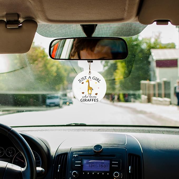 Giraffe Ornament, Giraffes Gifts for Girls Women, Just a Girl Who Loves Giraffes Ornament Keepsake Decorations