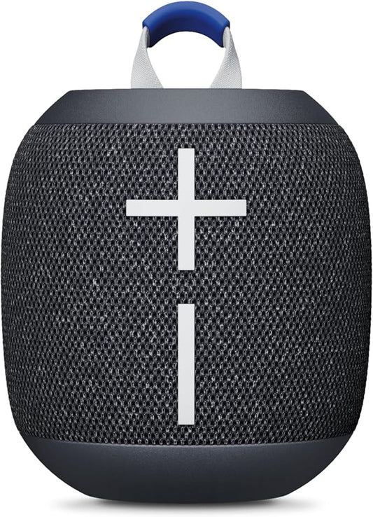 Ultimate Ears WONDERBOOM 4 Waterproof Bluetooth Outdoor Speakers with Big Bass & 360-Degree Sound, Dustproof Floating Wireless Speaker, 131ft Range - Black