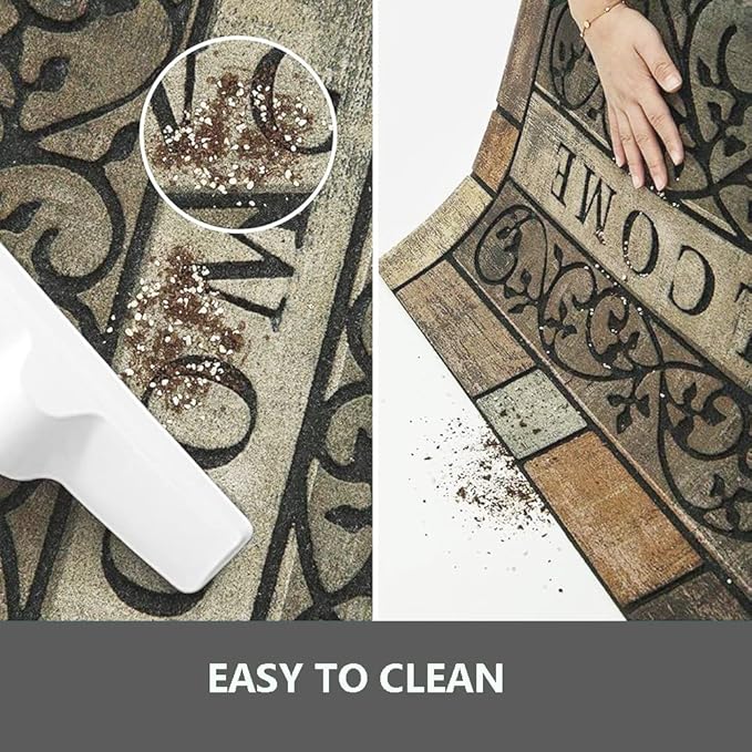 Welcome Door Mats 24"x36" Heavy Duty Front Door Mat Outdoor Large Doormats with Non-Slip Rubber Backing Outdoor Welcome Mats for Front Door Entryway,Garage,Patio,High Traffic Area