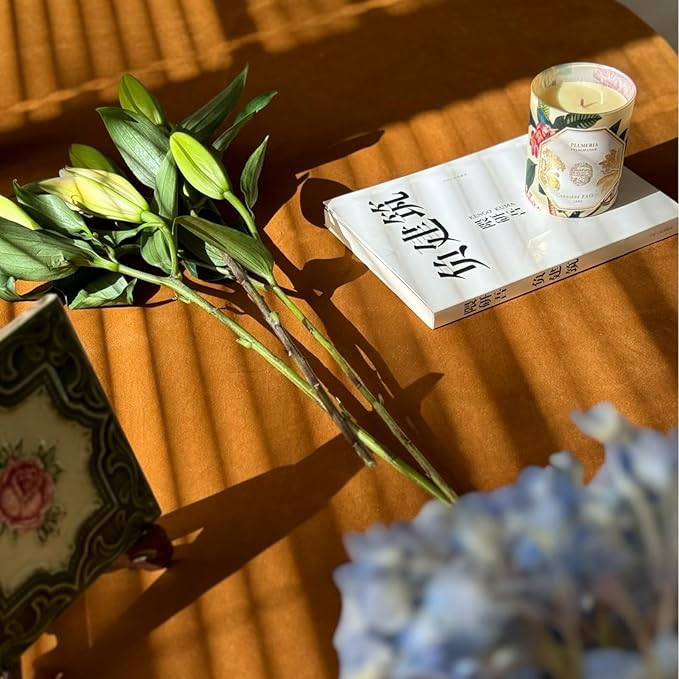 French Retro Velvet Tablecloth 70 x 120 Inches, Waterproof Washable Rectangle Table Cloth, Durable Farmhouse Table Cover for Dining Wedding Party Fall Thanksgiving - Caramel