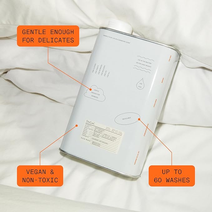 DedCool Liquid Laundry Dedtergent (05 Spring, 32 fl oz) Luxurious Fragrance, Scented, Removes Stains, Ideal for 60 Washes, Infused with Natural Essential Oils, Vegan, Non-Toxic, Cruelty & Dye Free