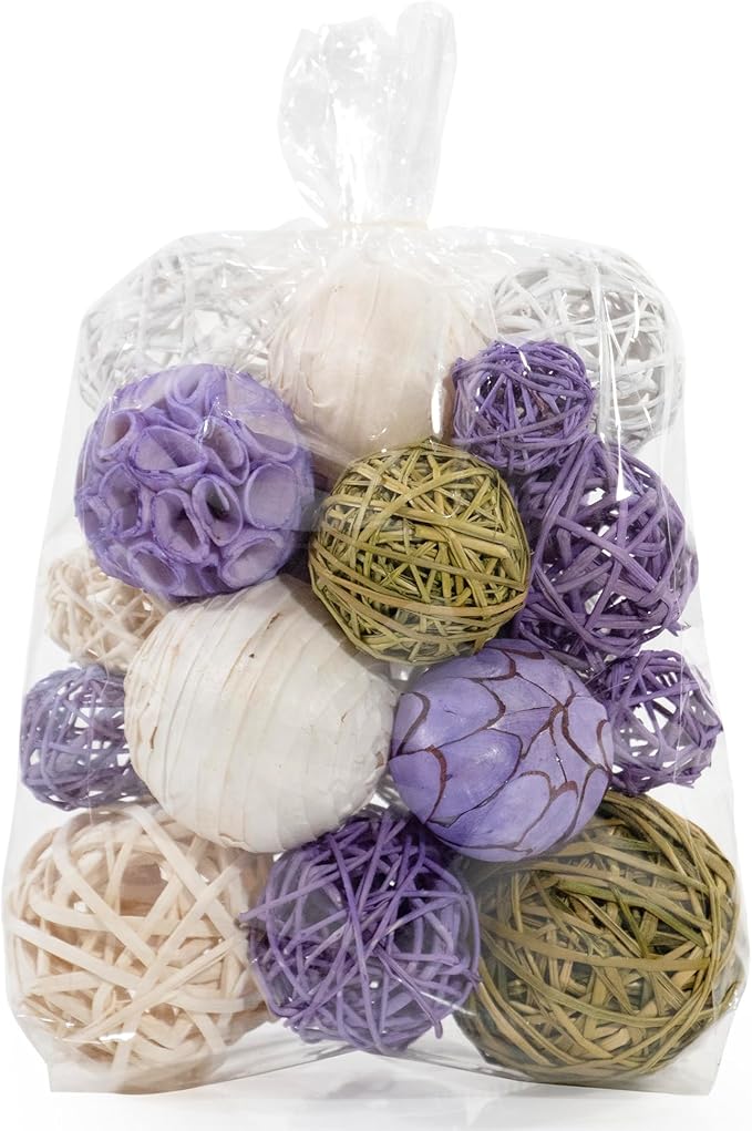 ANDALUCA Decorative Balls Bag Bowl Filler Home Decor (Lavender)