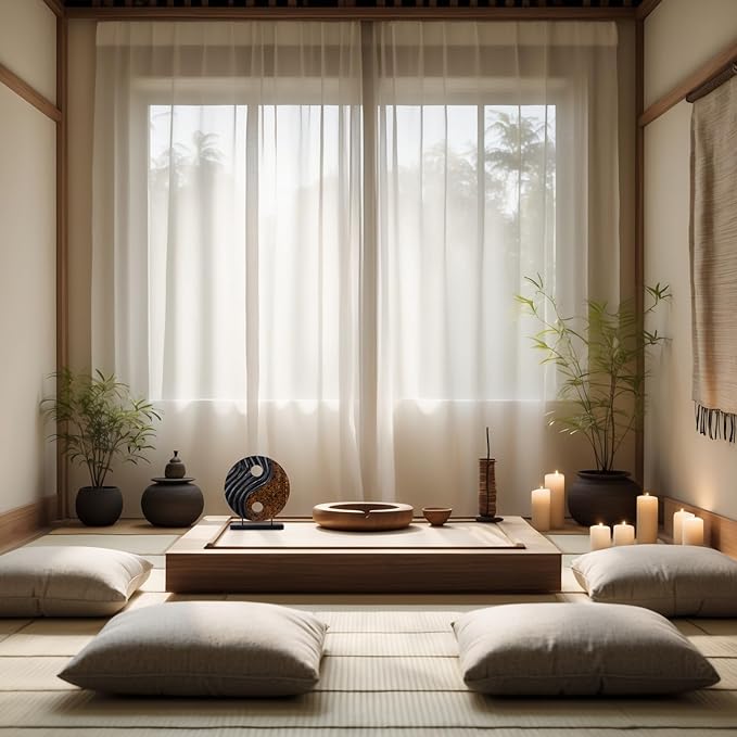 Decozen Handcrafted Solid Wood Yin Yang Sculpture Ideal for Home, Mantel, Fireplace, and Foyer Decor - Valentines Day Gifts