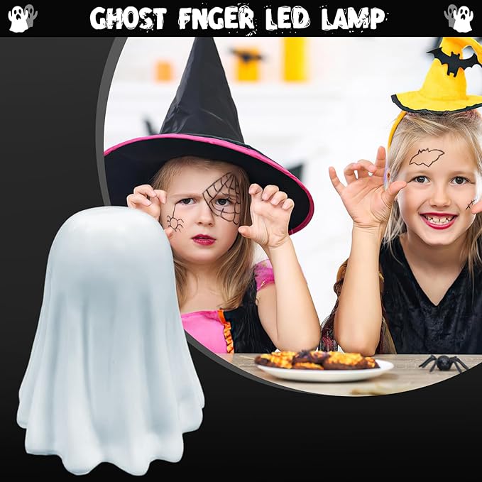 babyye Halloween Ghost Figurine, Spooky Resin Finger Statue, Porch and Indoor Spooky Home Halloween Decorations Indoor