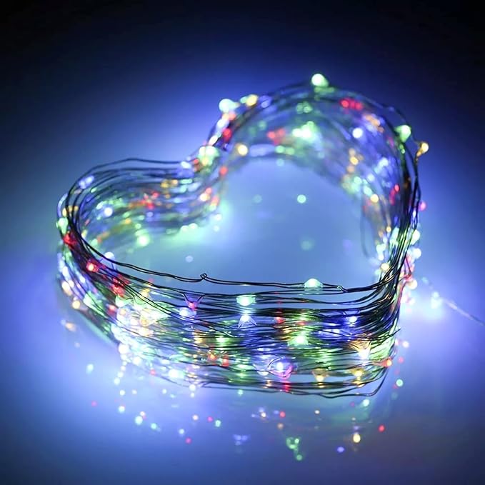 3 Pack Fairy Lights Battery Operated with Remote Control Timer, 26 FT 80 LED String Lights Outdoor Indoor, 8 Mode Twinkle Lights for Christmas Party Wedding Birthday Bedroom Decoration (Multicolor)