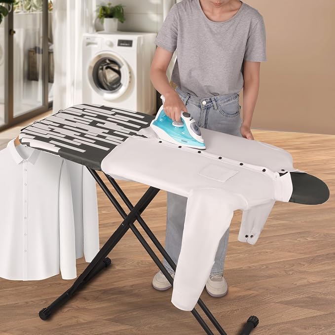 Extra Large Ironing Board with Large Hang Rail in 53" L x 20" W