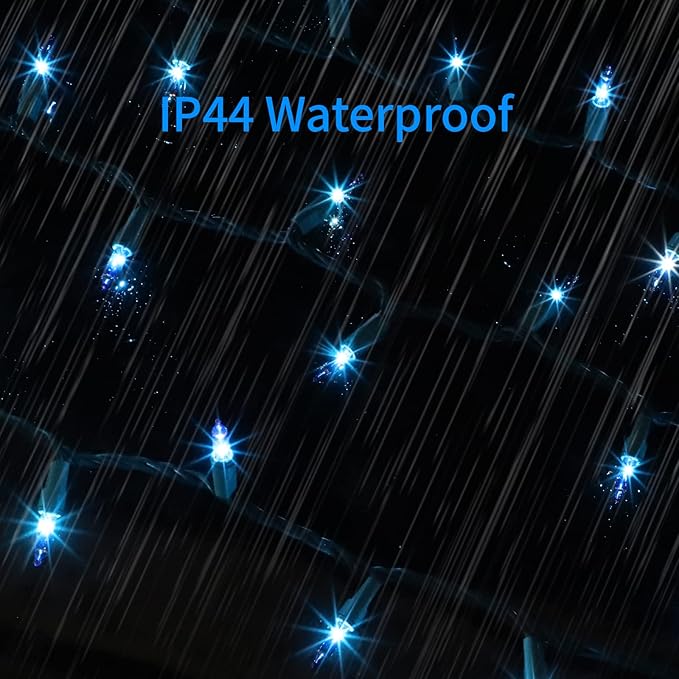 Green Wire,Blue Incandescent Bulb 100 Mini String Lights for Indoor Christmas Tree Garland Birthday Wedding Party Festival Decoration