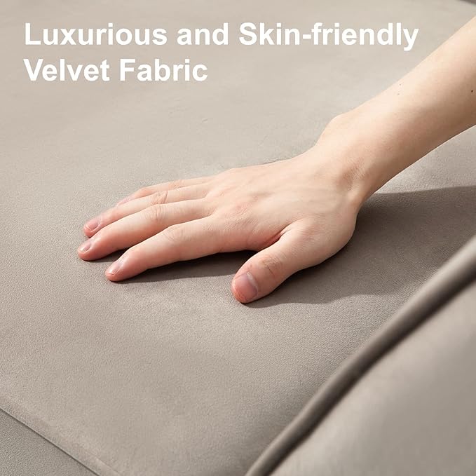 Belffin Modular Sectional Sofa with Storage Seat Oversized U Shaped Couch with Reversible Chaise Sofa Set with Ottoman Velvet Grey