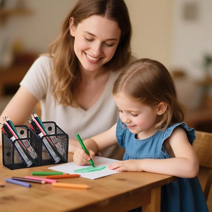 Black Small Magnetic Basket Set of 2, Refrigerator Basket, Magnetic Baskets Heavy Duty, Magnetic Storage for Locker Organizer Holder for Whiteboard Office, 3.7"x2.7"x4.8"