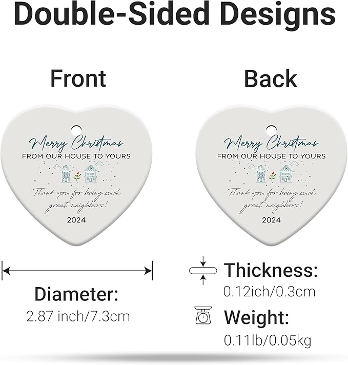 Friendship Gifts for Women, Best Friend, Funny, Work Besties, Sister, Friend Ornaments for Women, Ceramic Christmas Ornaments (Friend 2)