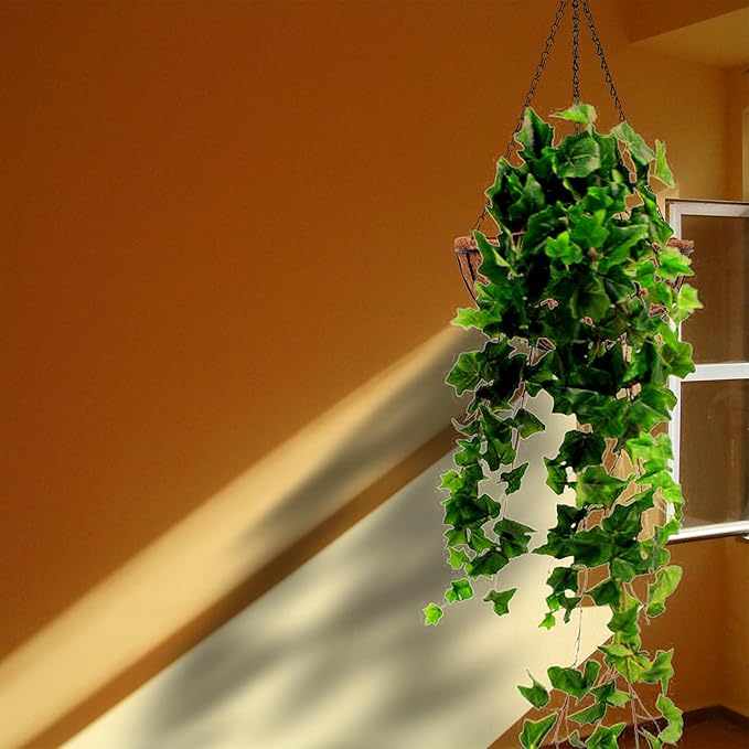 Hanging Planters Basket Outdoor Indoor(14 inch 4 Pack)-Coconut Coir Hanging Baskets for Plants Outdoor,Metal Wire Baskets with Coco Liner Window Box Planters, hanging Flower Pots For Railings…