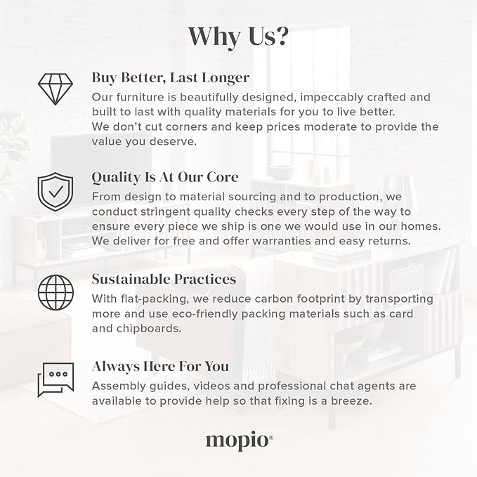 mopio Ensley TV Stand, Mid Century Modern for 55/60/65 inch TV, Farmhouse TV Stand, Entertainment Center with Storage, TV and Media Consol for Living Room (Walnut, 59" Tall)