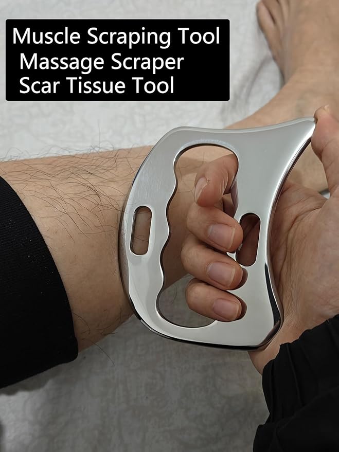 3 in 1 Professional IASTM Massage Tool Set, Stainless Steel Muscle Scraper, Physical Therapy Tools for Soft Tissue
