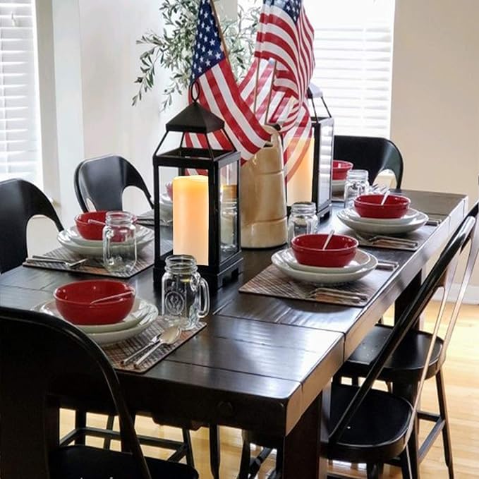 Amagic 2 Pack 10" x 4" Outdoor Plastic Electric flameless Candles with Remote Control and Timer, Battery Operated Flickering LED Pillar Fake Candle for Home, Wedding Decor, Ivory