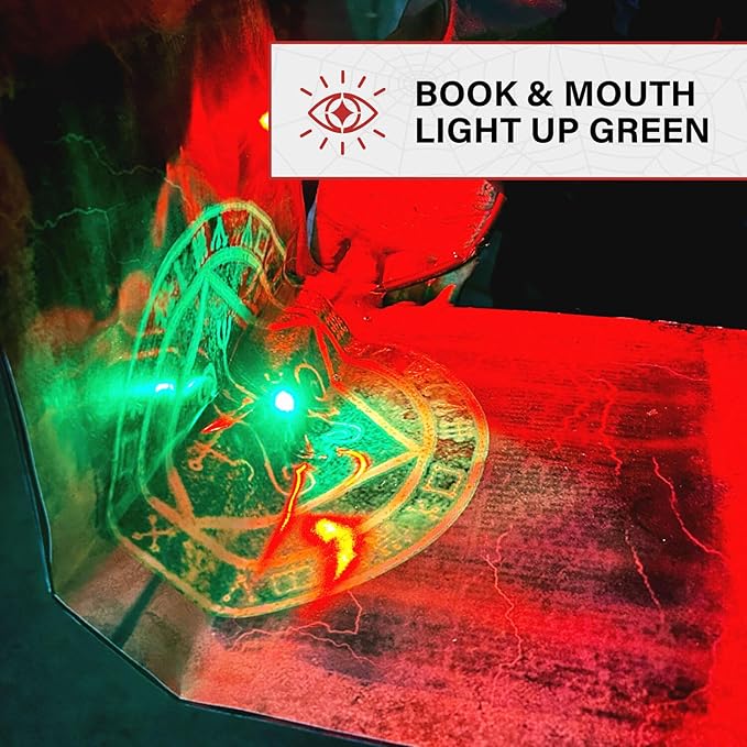 Haunted Hill Farm 7-Ft Animatronic Soul Harvester by Tekky, Halloween Animatronic, Spooky Prop & Party Decoration, Indoor & Covered Outdoor Creepy Witch Decor Motion-Activated Lights & Sound, LifeSize