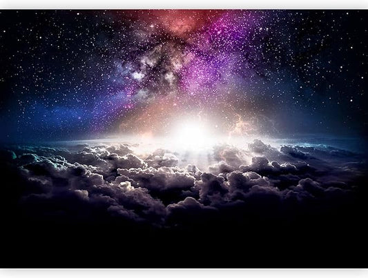 artgeist Premium Wall Mural Galaxy 118x83 in - Non-Woven Wallpaper Fleece Wall Decor Photo Print Picture Image Design Home Mural Cosmos Sky Star Cloud Purple i-A-10009-a-a