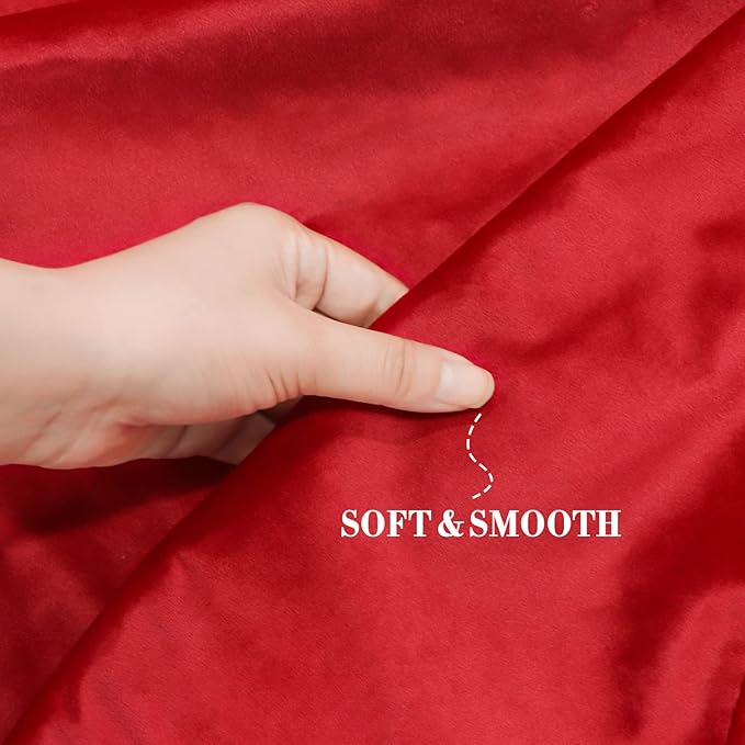 36 Inches Christmas Tree Skirt, Classical Velvet Fur Plush Red Tree Skirt, Xmas Tree Skirts for Merry Christmas Party Rustic Vintage Christmas Tree Decorations