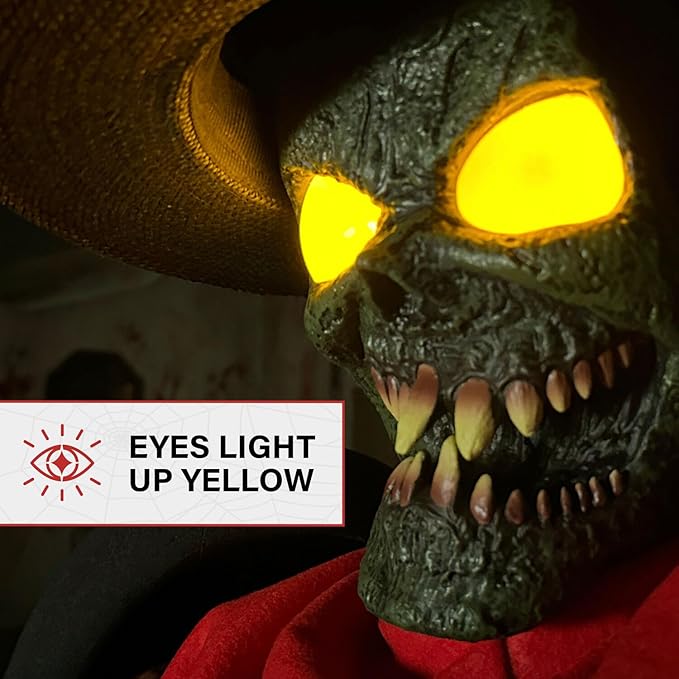 Haunted Hill Farm Life-Size Animatronic Coatrack Monster by Tekky Halloween Decoration with Motion-Activated Sounds