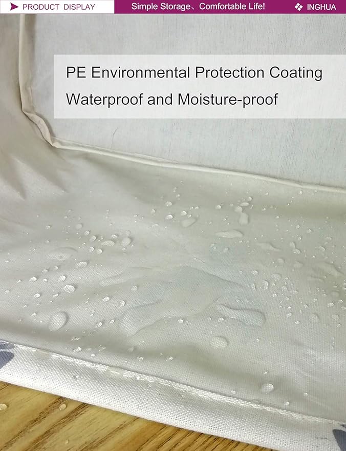 Rectangular Storage Basket Fabric Organizer Bin for Toys,Books,Clothes,Gifts,Pets-Perfect for Home,Office,Nursery,Dorm,Shelf(Rec grey deer)