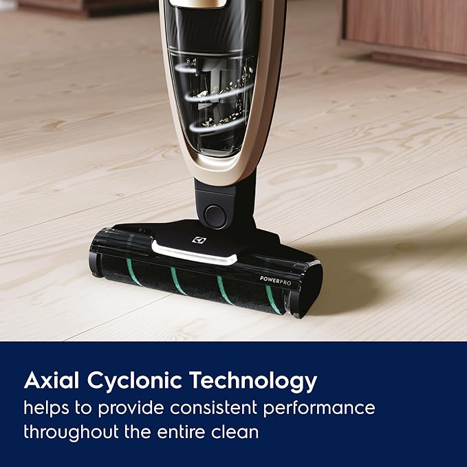 Electrolux WellQ7 Hard Floor Cordless 2-in-1 Vacuum with PowerPro Roller for Hard Surfaces, 50-Minute Run Time, 2 Power Modes, Soft Sand