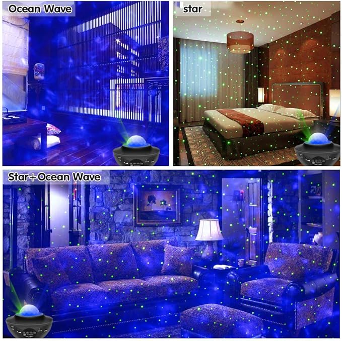 Galaxy Projector,Star Projector for Bedroom,Night Lights with White Noise, Bluetooth Speaker,Timer and Remote,Star Night Light for Adults Bedroom Decoration,Gifts for Kids,Living Room Decor