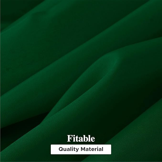 Fitable 6 Pack Hunter Green Rectangle Table Clothes - 90 x 156 Inch - Wrinkle and Stain Resistant Fabric Tablecloths, Washable Polyester Table Covers for Wedding Christmas Party Banquet Formal Events