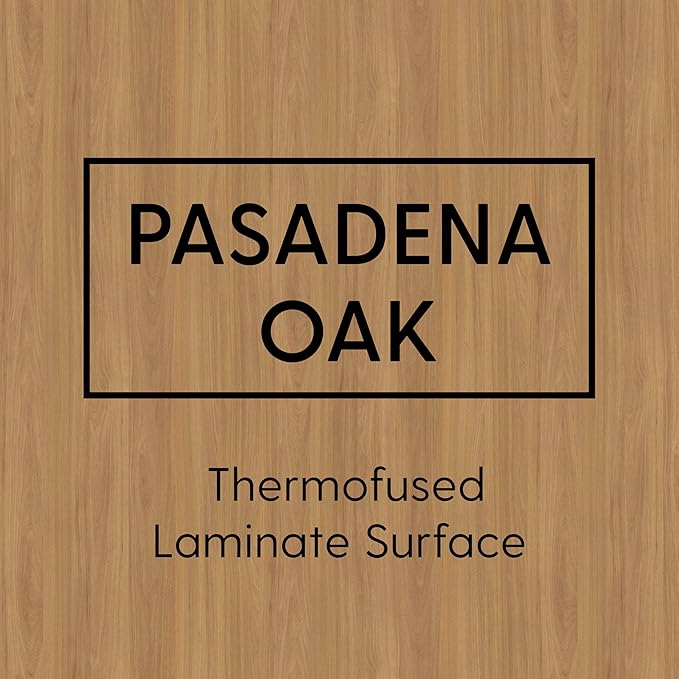 Factory Direct Partners FDP Rectangle (30 x 48 inch) Classroom Table with Adjustable Chunky Toddler Legs (15-24 in); Preschool, Kinder and Daycare Furniture - Pasadena Oak Top/Black Edge and Legs
