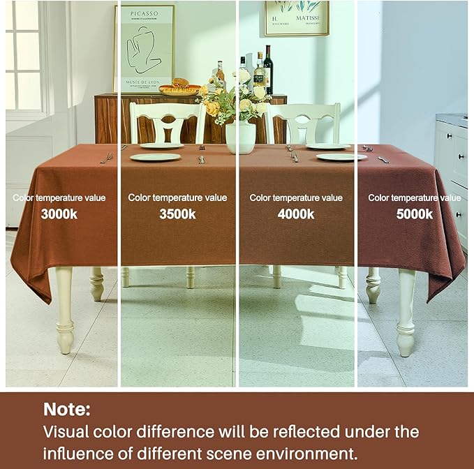 IVAPUPU Textured Linen Table Cloth for Rectangle Tables - Coffee Tablecloths Rectangular Waterproof Wrinkle Free Wipeable Dining Table Cover for Spring Wedding Birthday Kitchen Decor, 52 x 70 Inch