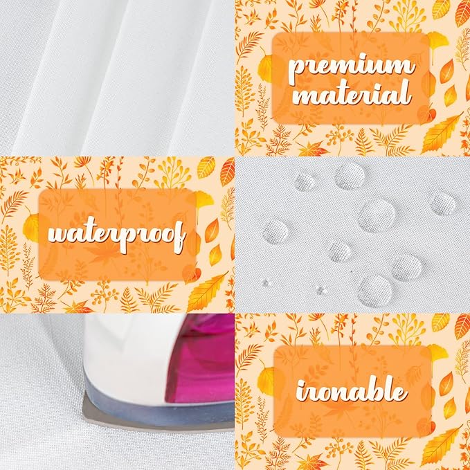 Fall Pumpkin Tablecloth Autumn Thanksgiving Table Cloth, Waterproof Fall Harvest Table Cover for Fall Harvest Party Decoration-60 x84