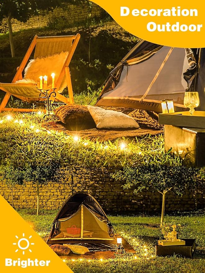 8 Pack Each 20FT 60LED Fairy Lights Battery Operated with Remote, Waterproof Twinkle Lights with Timer, Cuttable String Light Indoor & Outdoor for Bedroom Classroom Wedding DIY Christmas (Warm White)