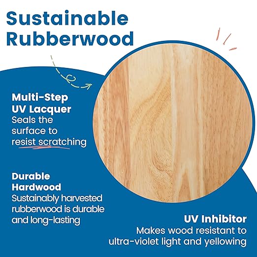 ECR4Kids Three Rung Ladderback Chair with Storage, 14in Seat Height, Classroom Seating, Honey, 2-Pack