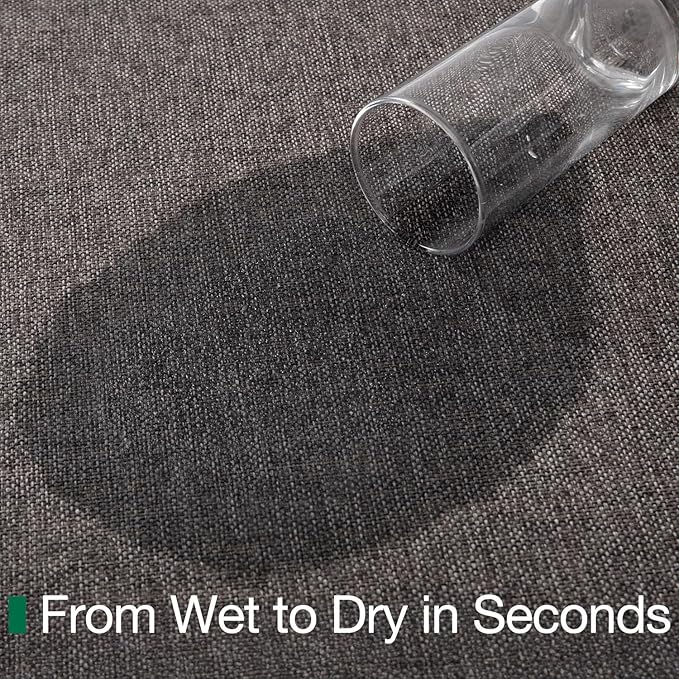 LUMI Ultra Thin Door Mat for Entryway, Low Profile Non Slip Rubber Backing Indoor Doormat, Easy Clean Welcome Entrance Mat for Inside House, Patio,Brown 20"x32"