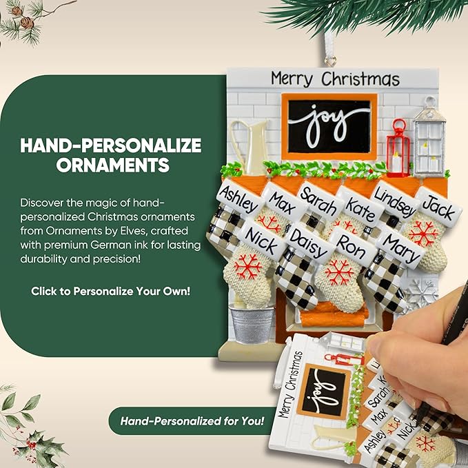 3D Sloth Family of 5 Christmas Ornament 2025 Personalized Family Christmas Ornaments 2025 | Holiday Hangout Sloths Personalized Tree Ornaments Customizable Gifts Tree Hanging Sloth of Five Ornament