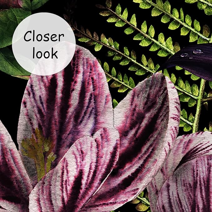 AFZEVEB-Purple Peony Wallpaper Watercolor Floral Wall Mural for Bedroom 159"x107"(Not Peel and Stick)