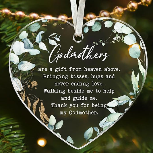 Godmother Christmas Ornament - Godmother Gifts - Acrylic Xmas Ornament