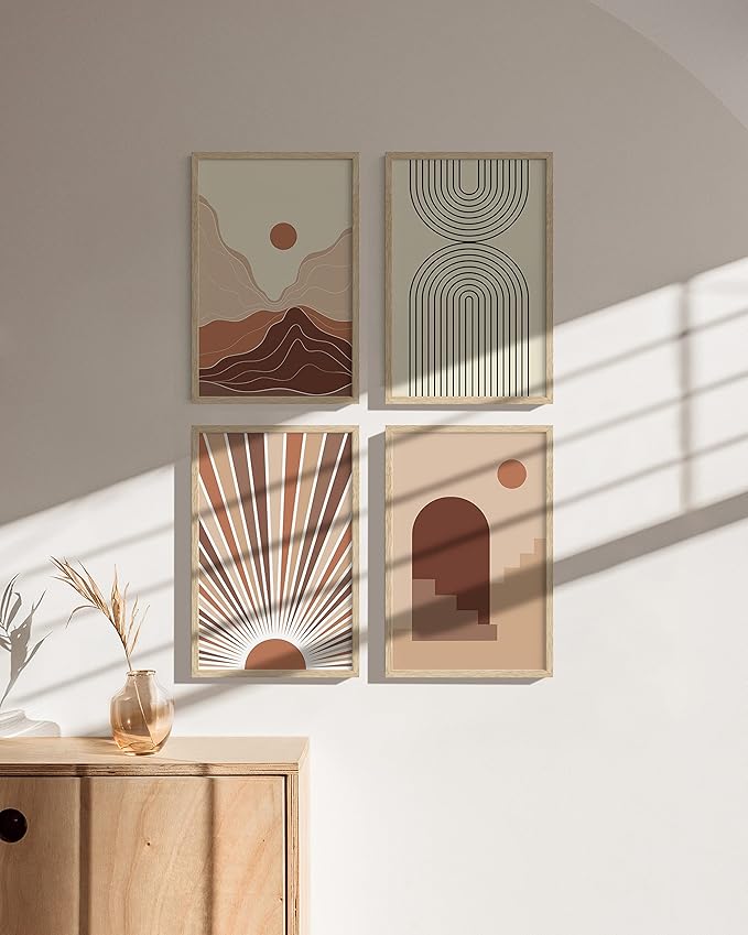 HAUS AND HUES 11x17 Picture Frame Set of 9-11 X 17 Frame Wood Picture Frames, 11x17 Poster Frame Wooden Picture Frames, 17x11 Picture Frame Wooden Frames, Frame 11x17 Natural Wood Frame