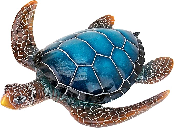 Design Toscano Large Blue SEA Turtle Statue
