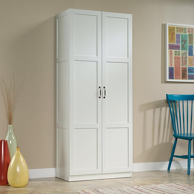 Sauder Select Storage Cabinet/ Pantry cabinets, White finish