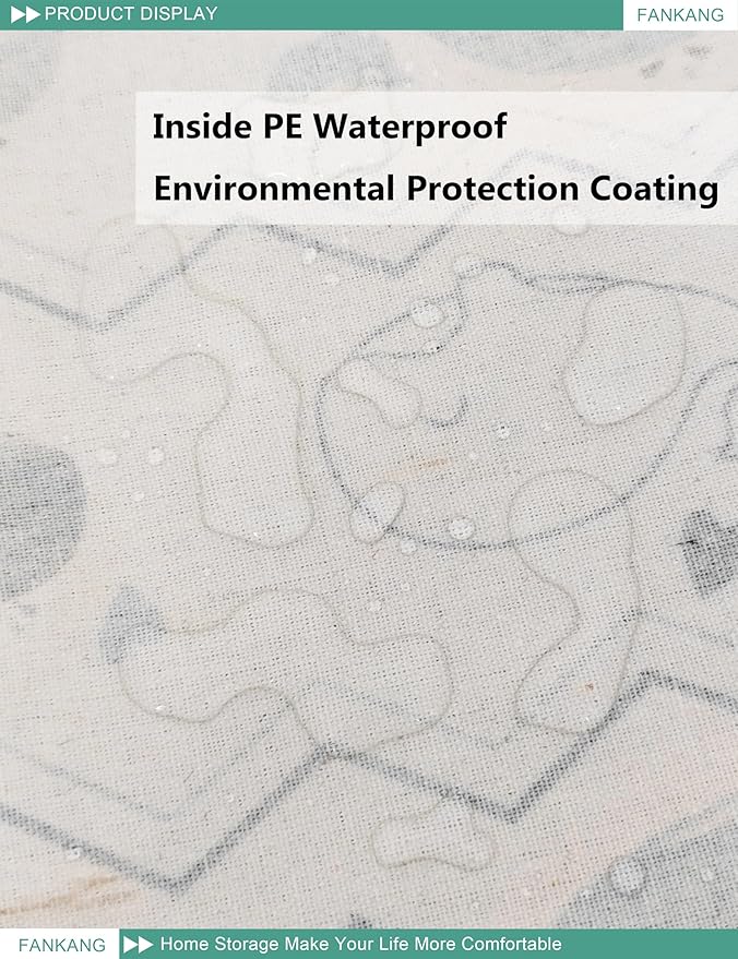 FANKANG Square Nursery Hamper Storage Bins Canvas Laundry Basket Foldable with Waterproof PE Coating Storage Baskets Gift Baskets for Children, Office, Bedroom, Clothes（Square-whales ）