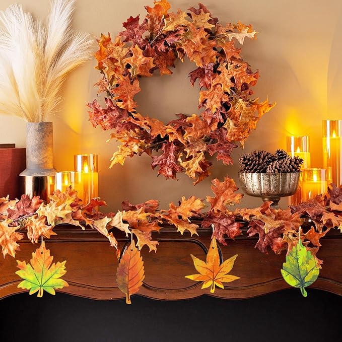 36PCS Wooden Fall Ornaments to Paint Thanksgiving Decorations, 6 Styles DIY Blank Autumn Unfinished Wood Maple Leaves Turkey Pumpkin Halloween Cutouts Ornament for Crafts Birthday Party Gifts Hanging