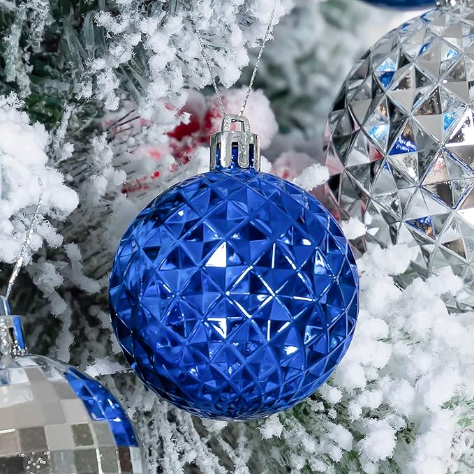 116pc Shatterproof Christmas Ball Ornaments Set with Gift Box - For Tree, Home, Wedding, Party
