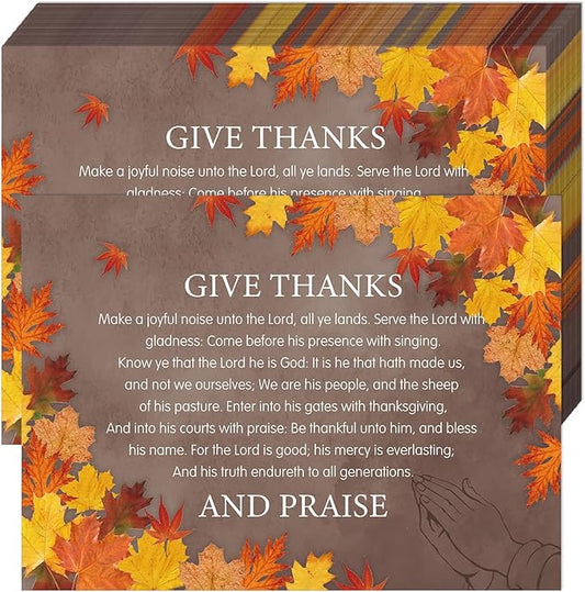 50 Pcs Fall Paper Placemats Thanksgiving Disposable Paper Placemats Autumn Table Mats Give Thanks for Holiday Party Kitchen Dining Table Decoration 16.14 x 11.81 Inches